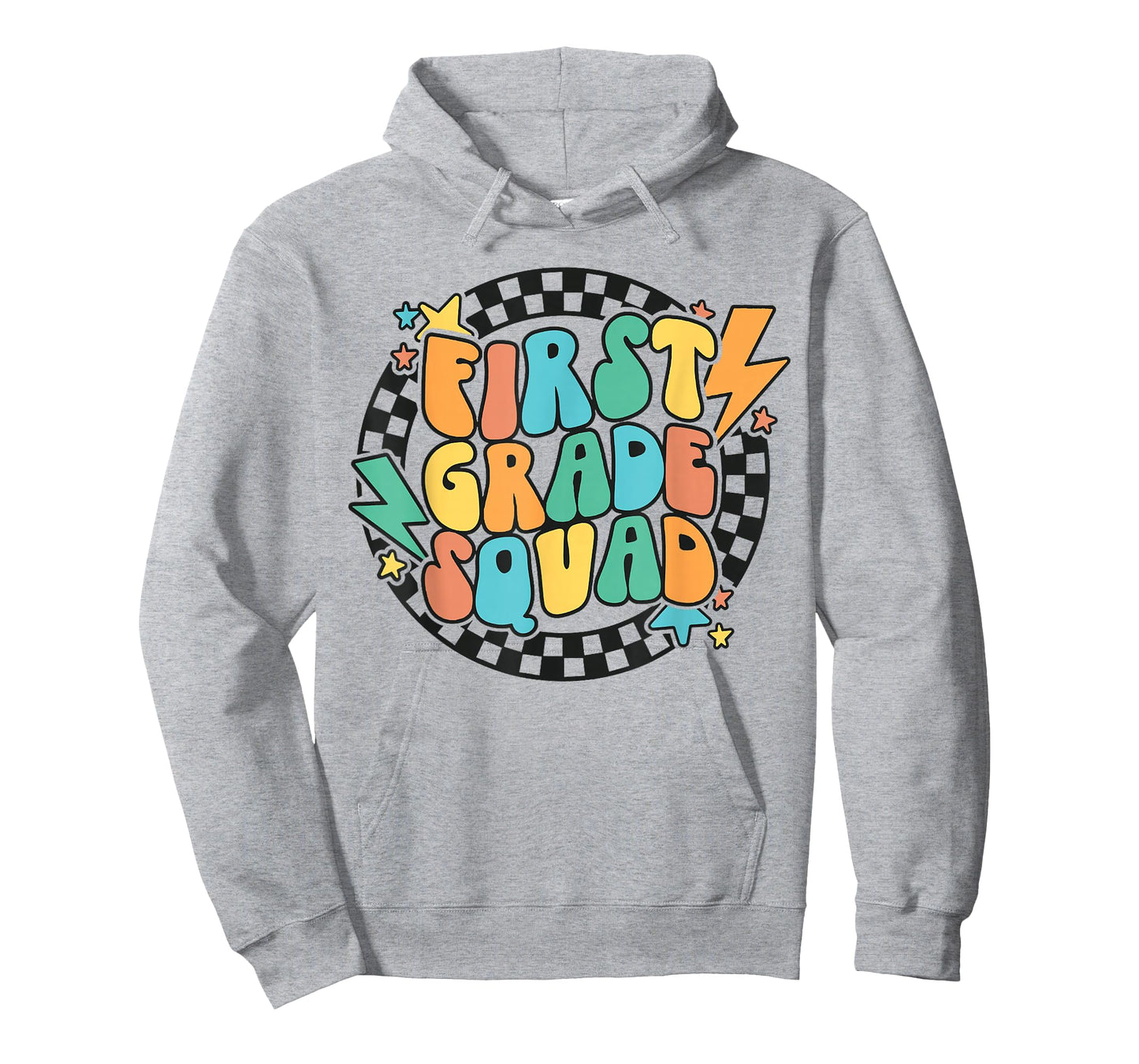 Back To School Groovy Teacher 1st First Grade Crew Squad T-Shirt