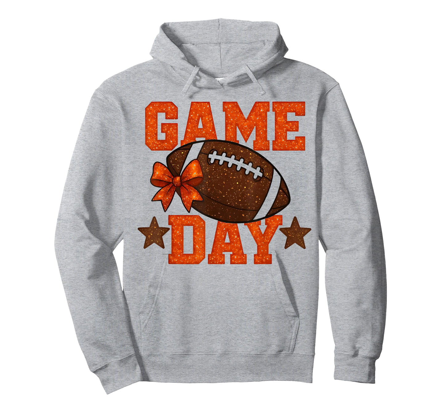 Game Day Football Season Football Orange Color Vibes T-Shirt