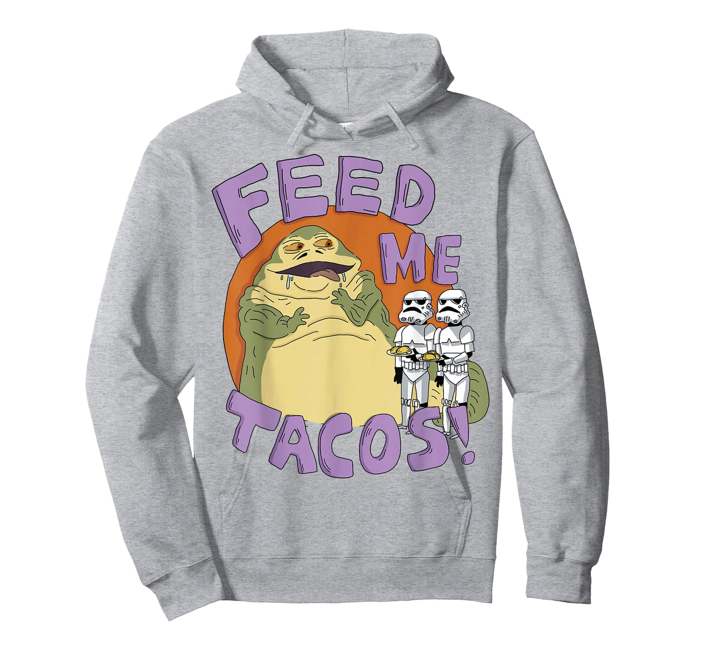 Star Wars Jabba The Hutt Feed Me Tacos Doodle T-Shirt
