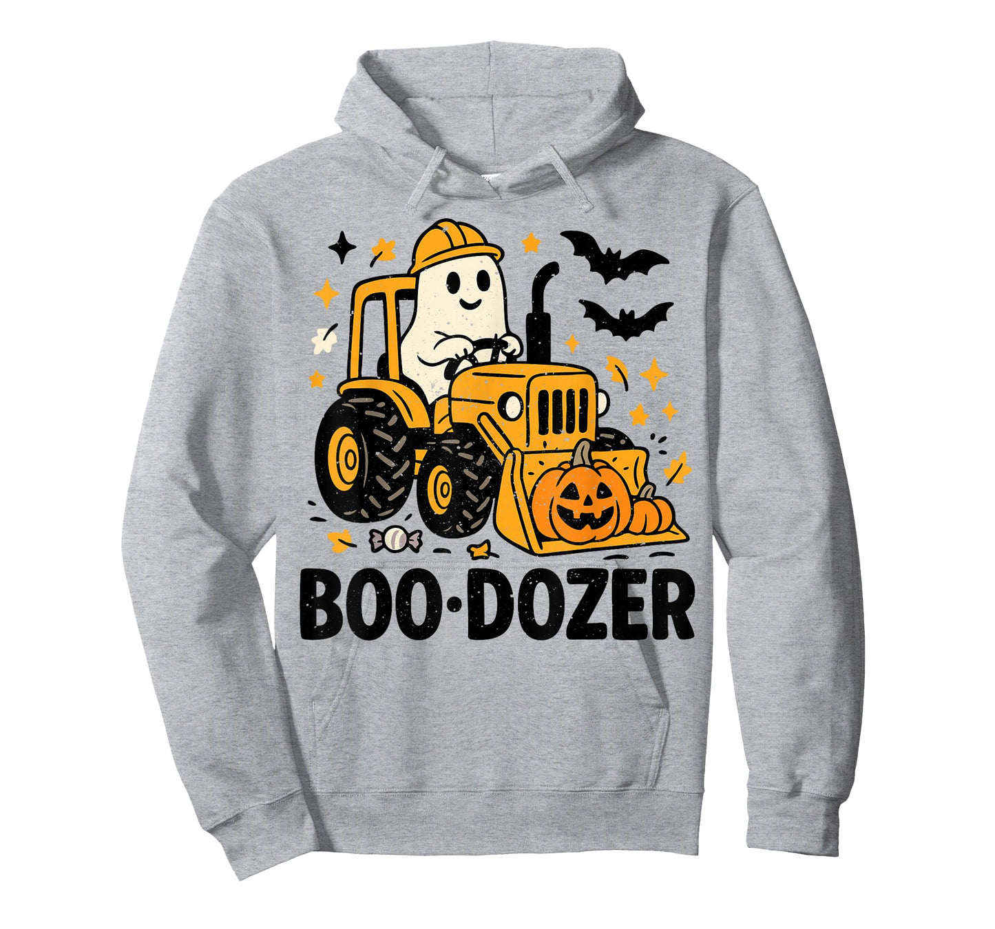 Funny Boo Dozer Ghost Bulldozer Boys Kids Toddlers Halloween T-Shirt