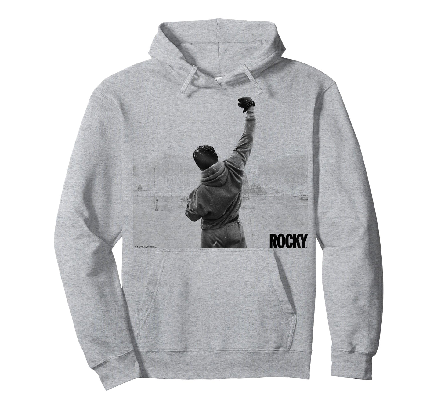 Rocky Fist Raise Grey Scale Movie Poster T-Shirt