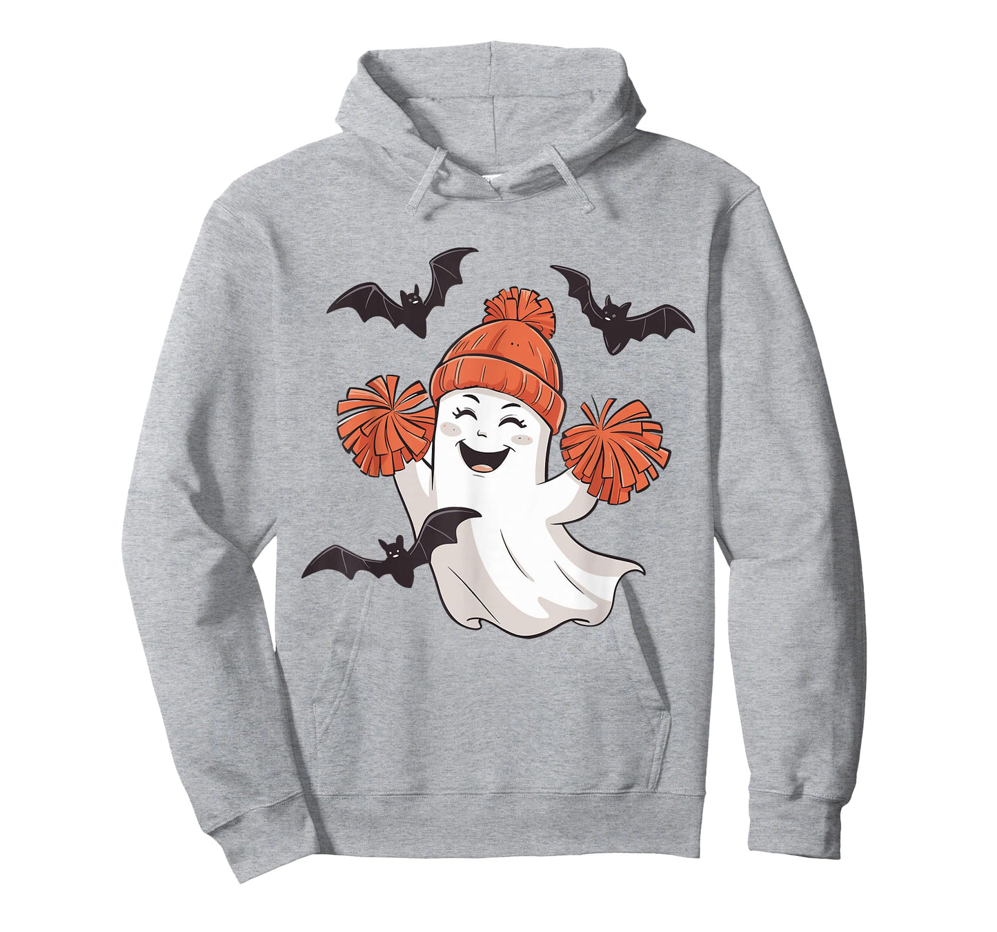 Funny Cheer Ghost Cheerleading Spooky Cheerleader Halloween T-Shirt