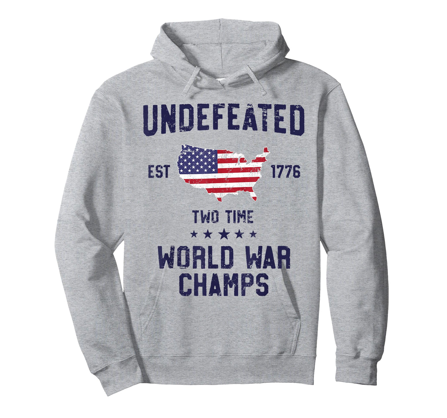 Undefeated Two Time World War Champs T Shirt 4th of July T-Shirt