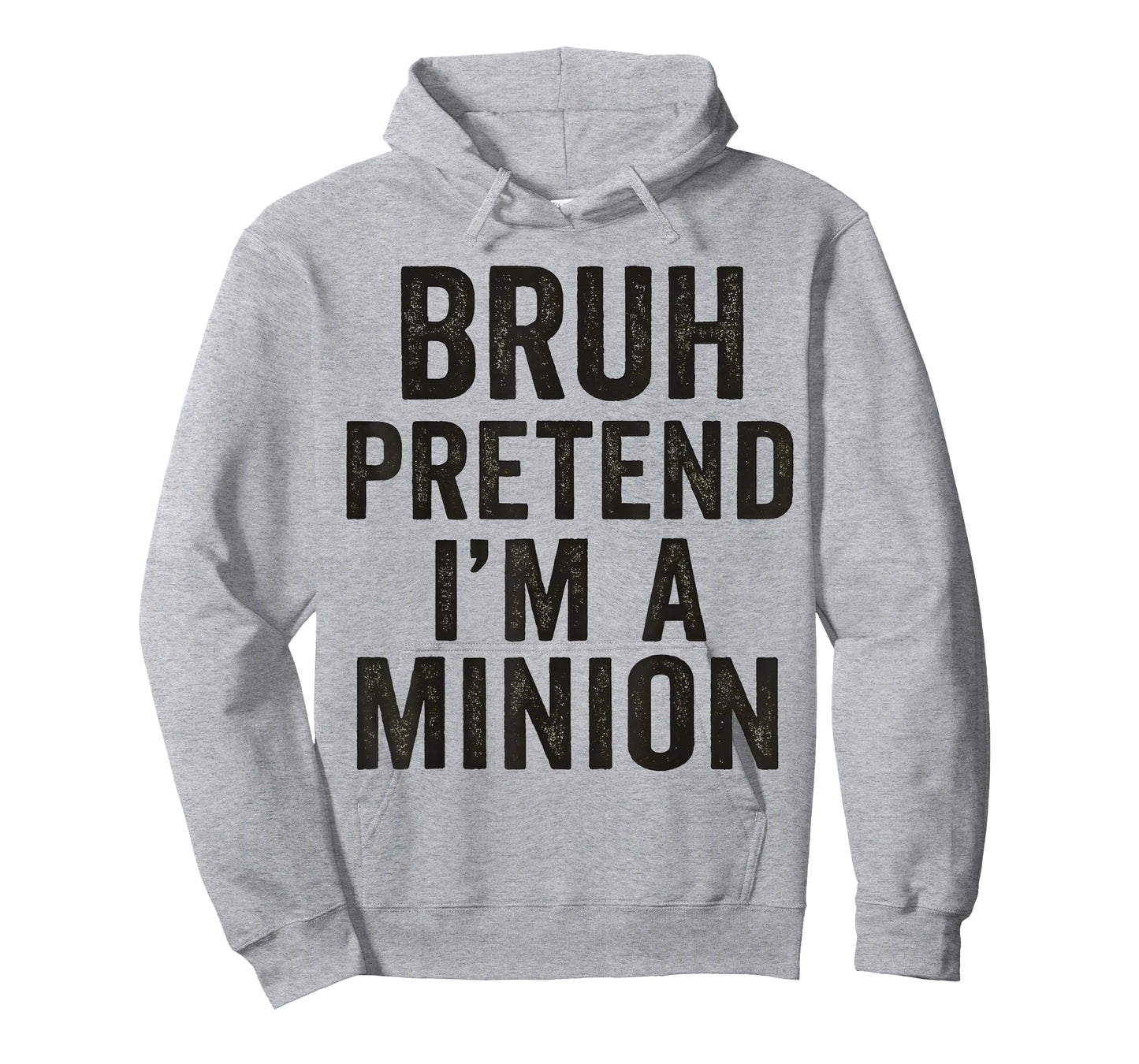Bruh Pretend I'm Minion Costume Family Lazy Easy Halloween T-Shirt