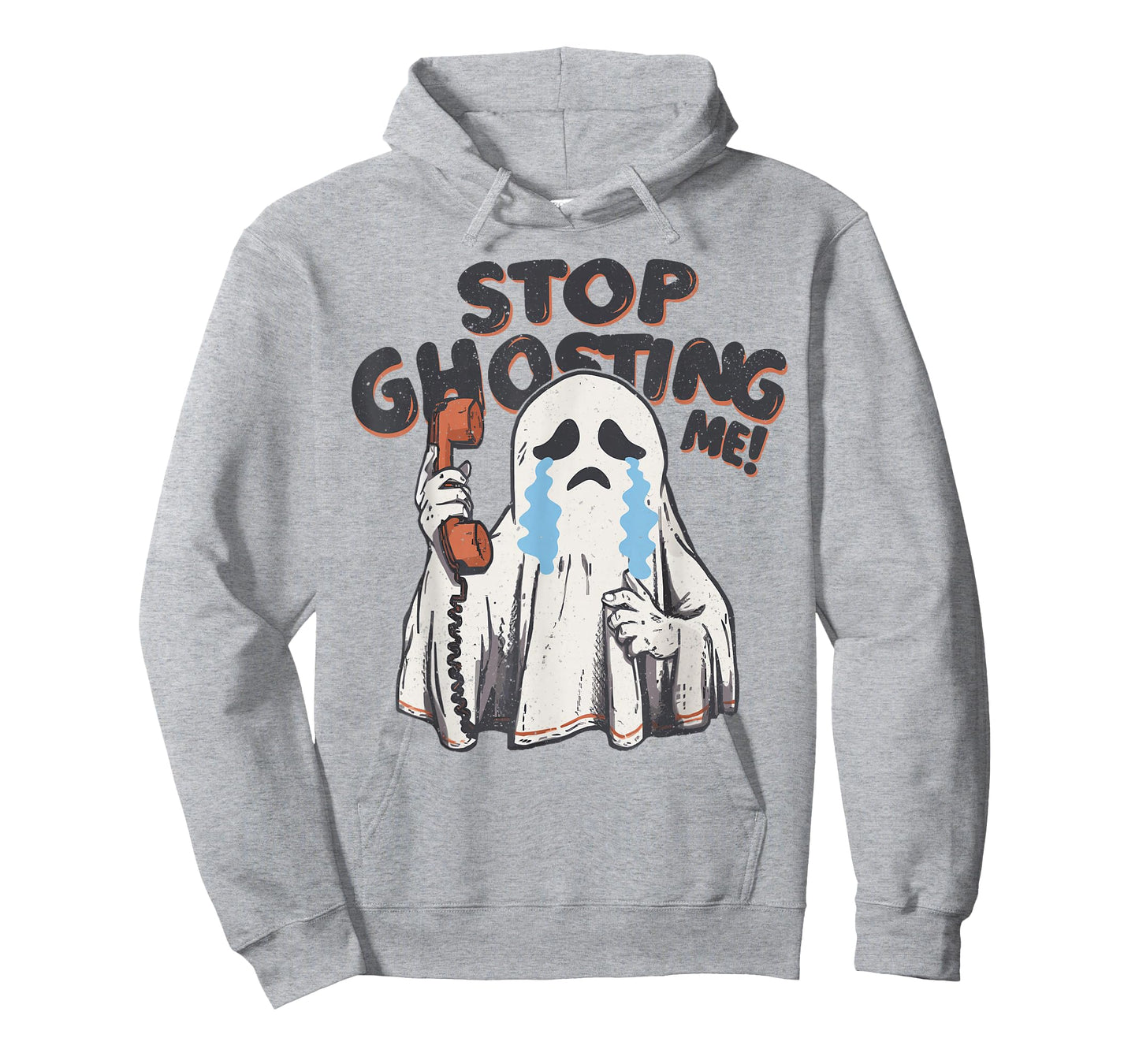 The Ghost is Crying Funny Halloween Costume Stop Ghosting Me T-Shirt