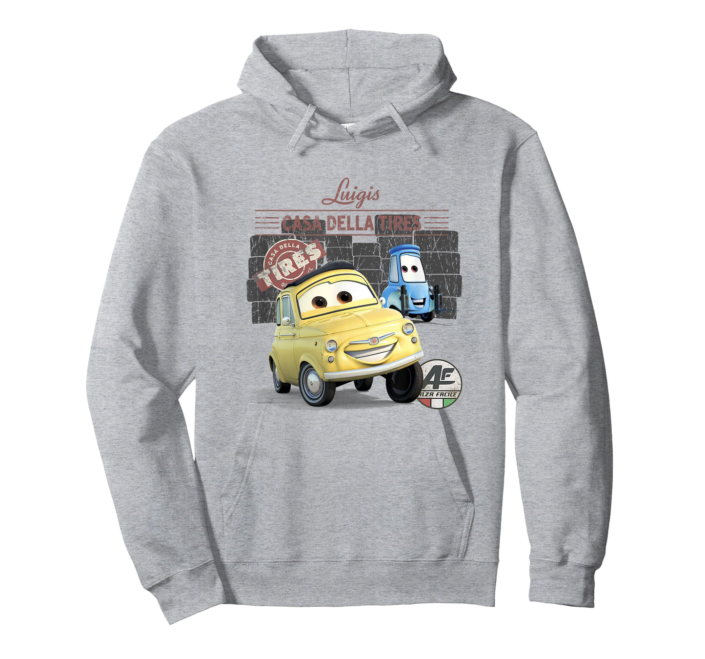Disney Pixar Cars Casa Della Tires Luigi & Guido Vintage T-Shirt