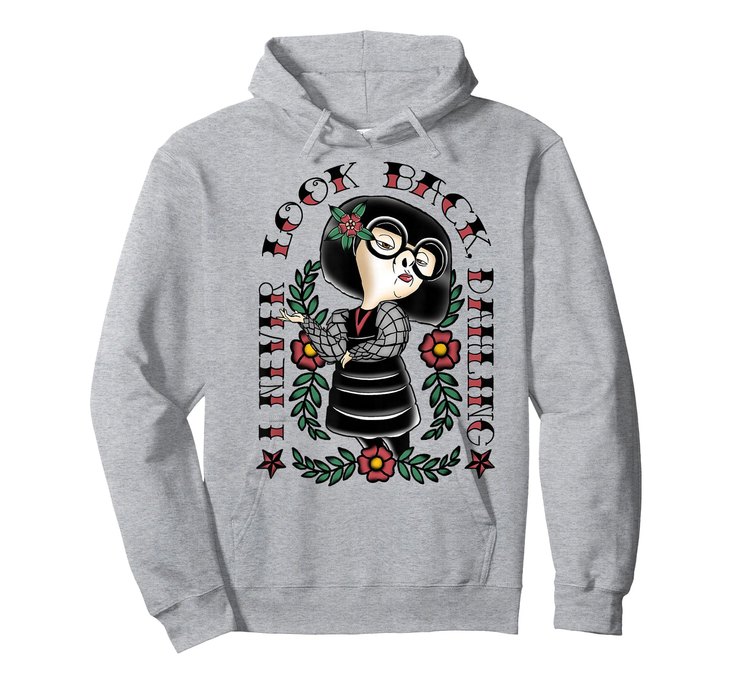 Disney Pixar The Incredibles Edna Never Look Back Tattoo T-Shirt