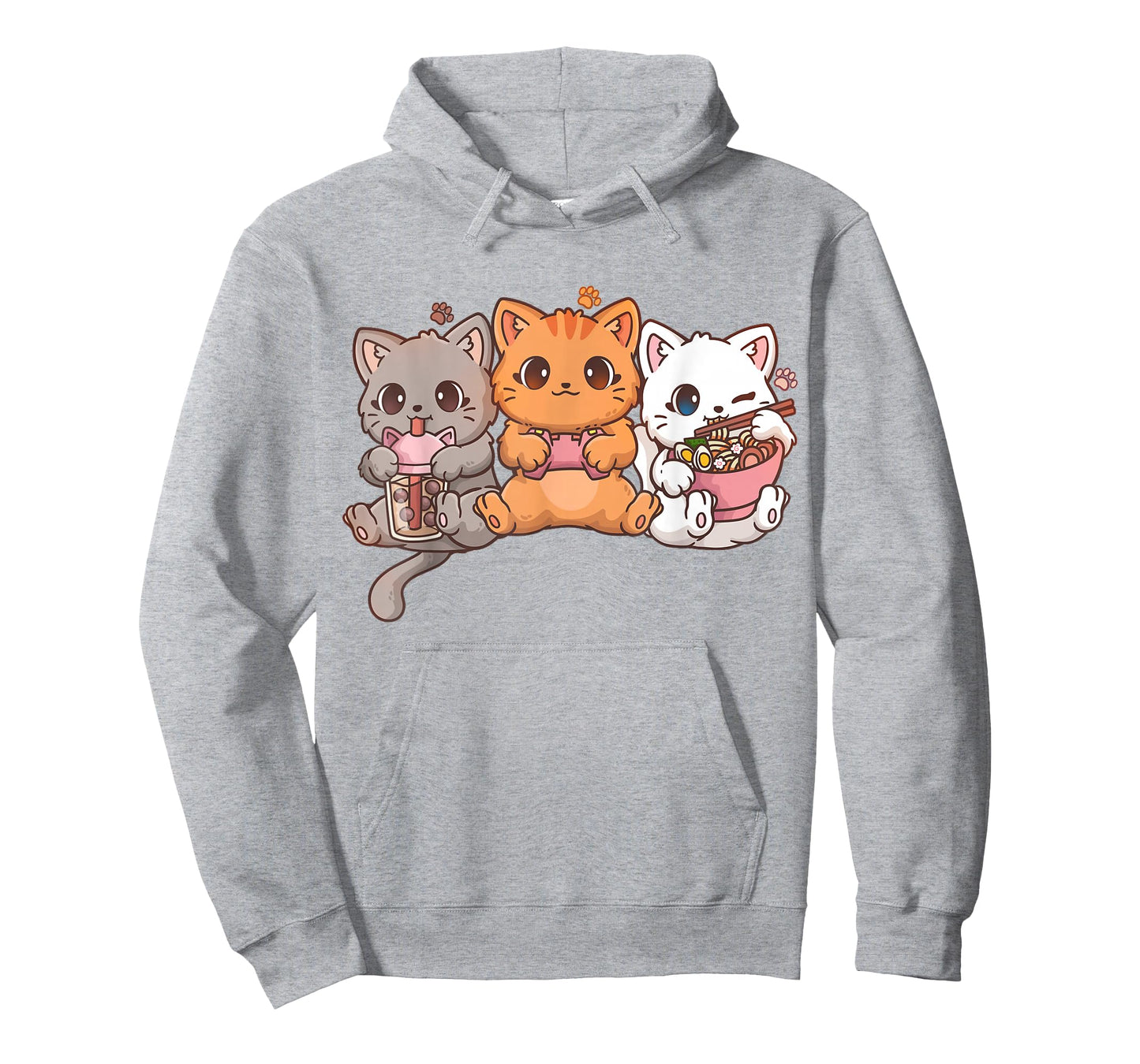 Kawaii Gaming Gamer Cat Boba Tea Cat Bubble Tea Ramen Cats T-Shirt