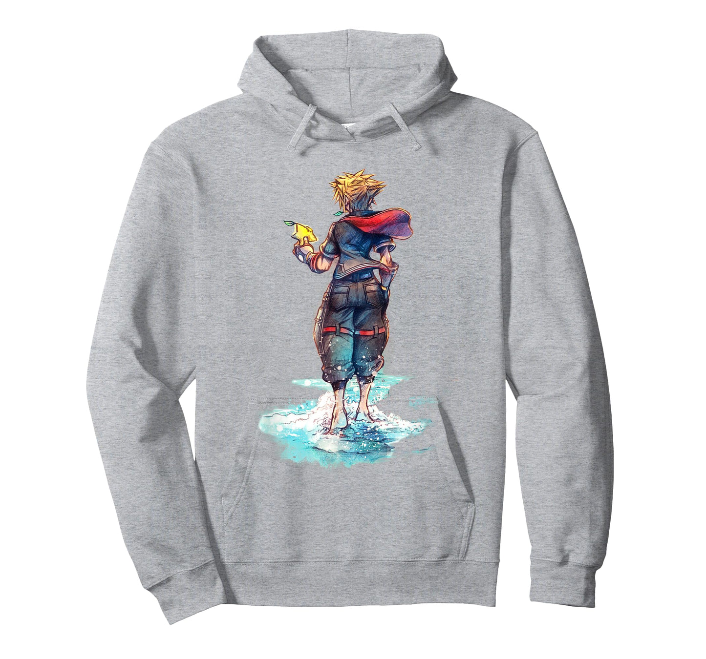 Disney Kingdom Hearts Sora Keyblade Hero Faded Starfish T-Shirt