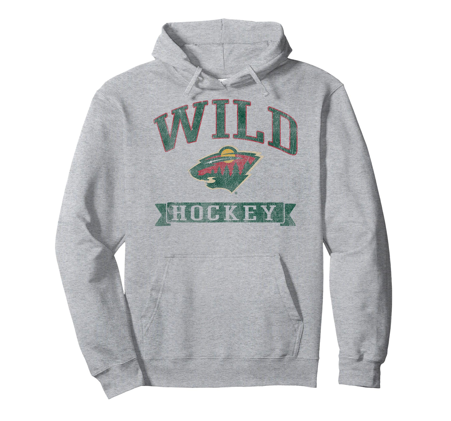 Minnesota Wild Vintage Hockey Gray Officially Licensed T-Shirt