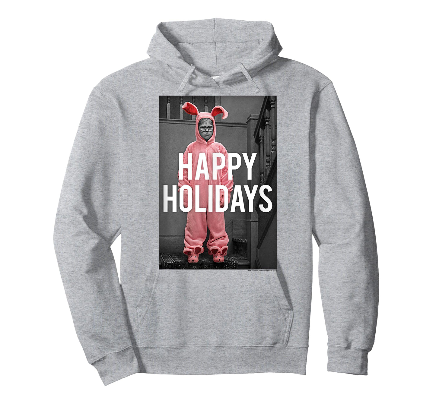 A Christmas Story Happy Holidays Ralphie Pink Bunny Costume T-Shirt