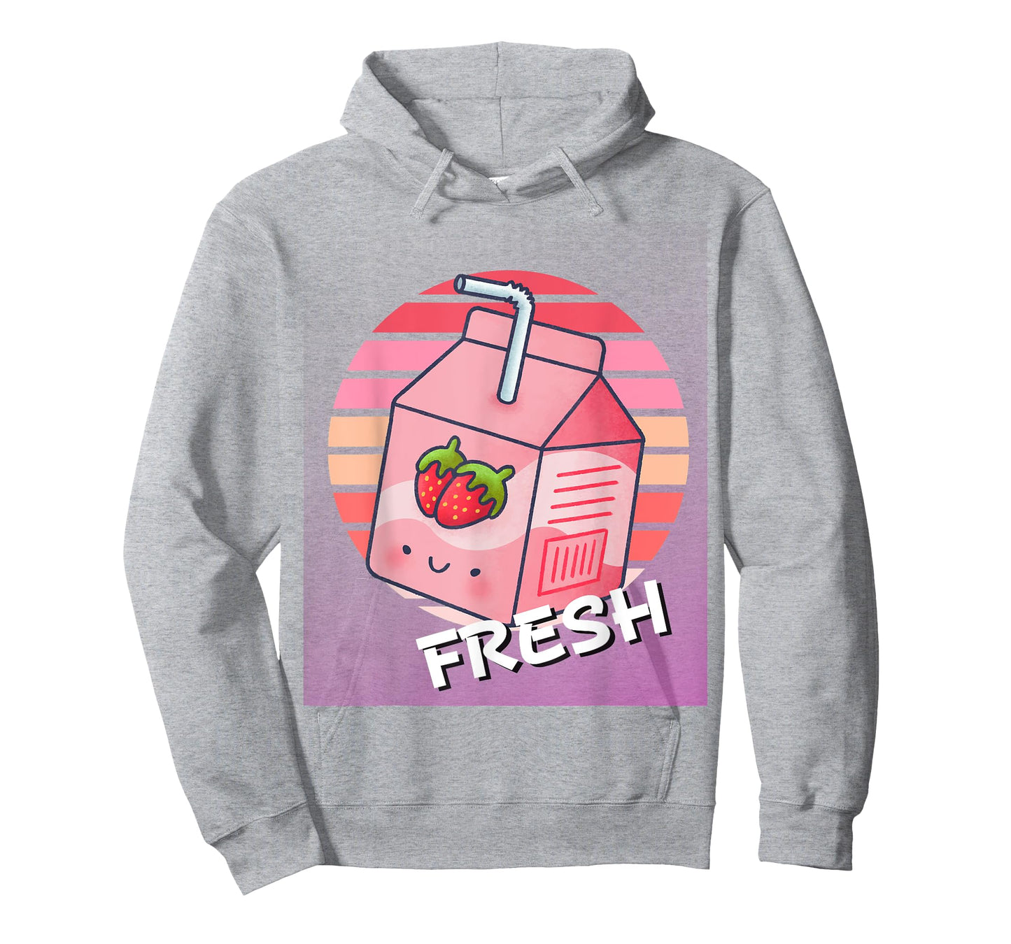 Mens Womens Japanese Pink Strawberry Milk Kawaii 90s Retro T-Shirt