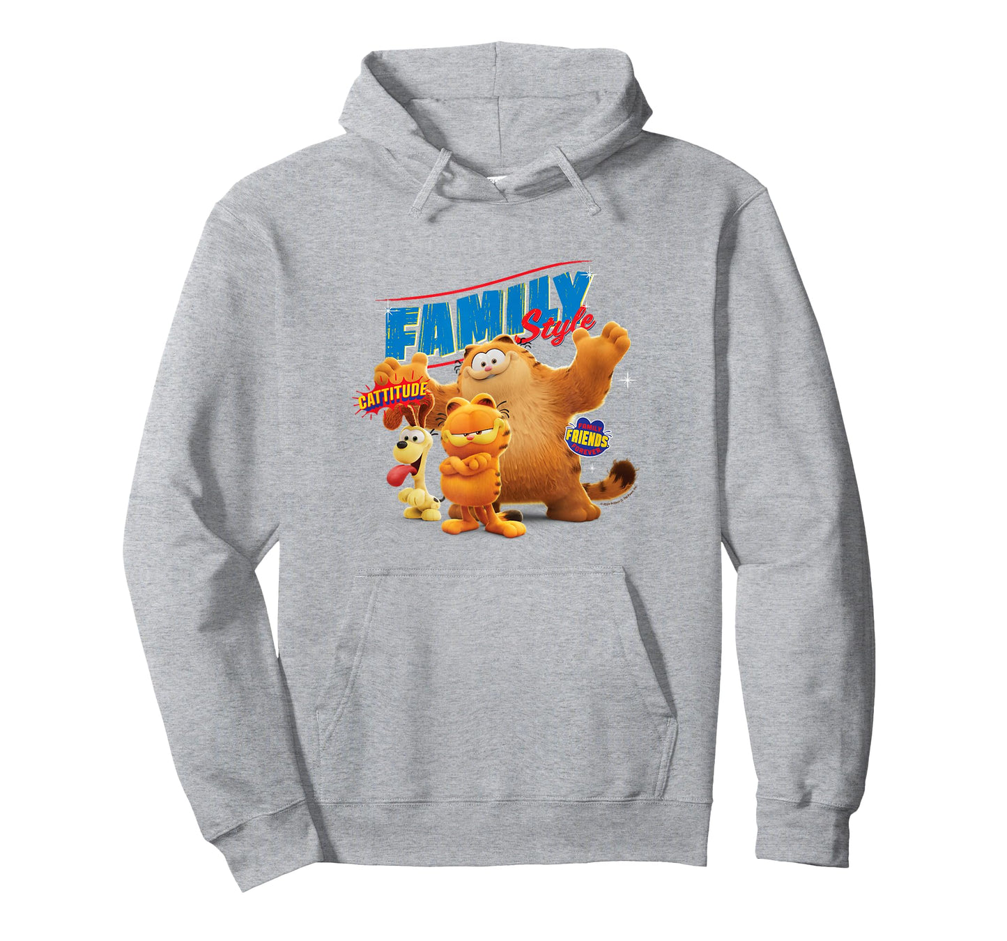 The Garfield Movie Family Style Cattitude Group Shot T-Shirt