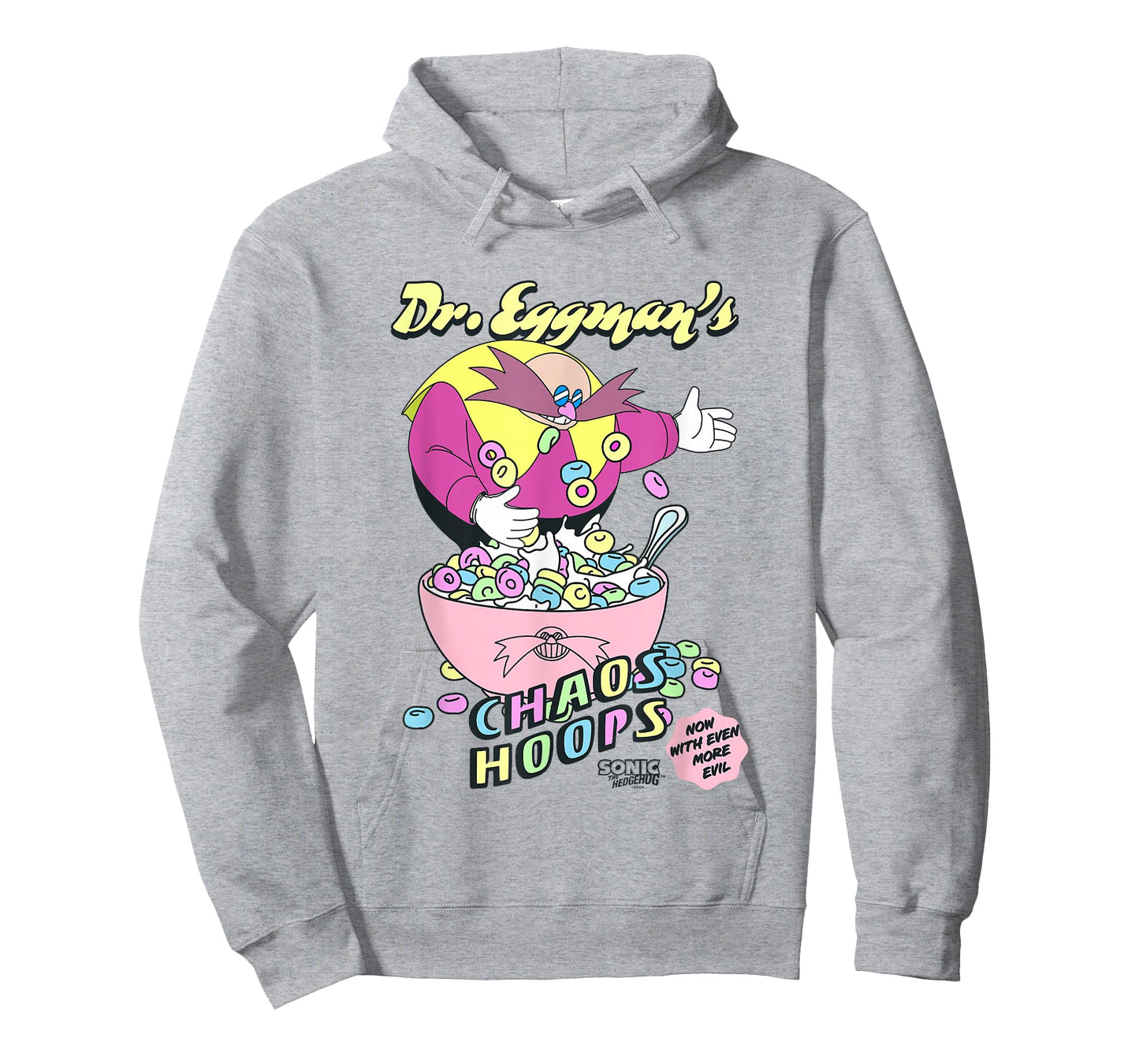 Sonic The Hedgehog Dr. Eggman's Chaos Hoops Cereal Retro T-Shirt