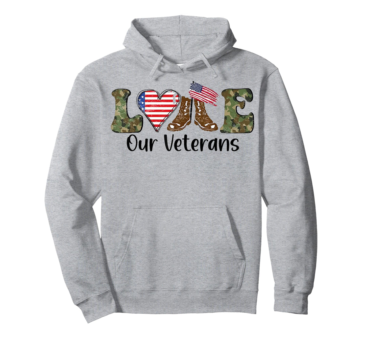 Love Our Veterans US Military Gifts Veterans Day Men Women T-Shirt