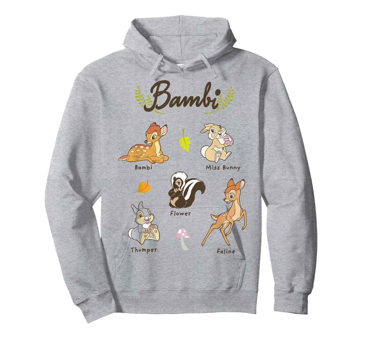 Disney Bambi Vintage Movie Characters Textbook Display T-Shirt