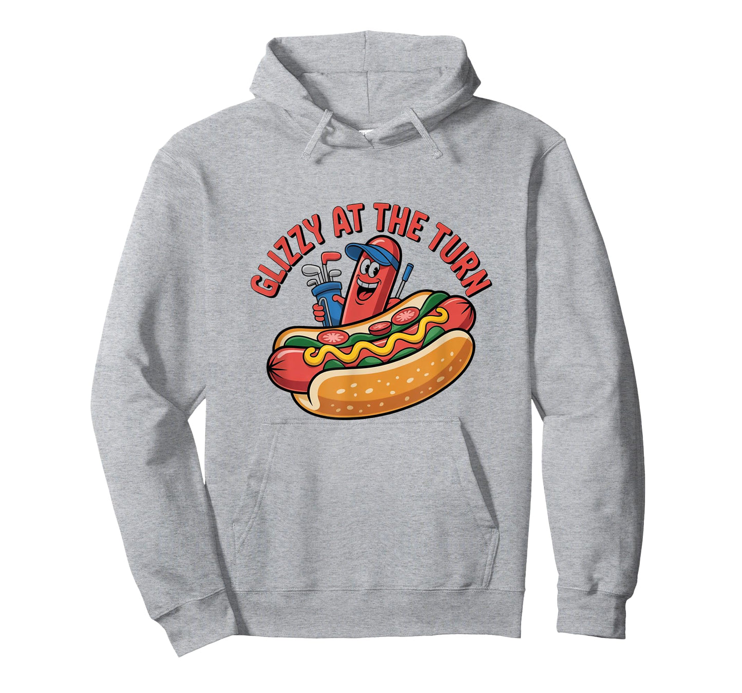 Glizzy at The Turn Golf Hot Dog Funny Golfer T-Shirt