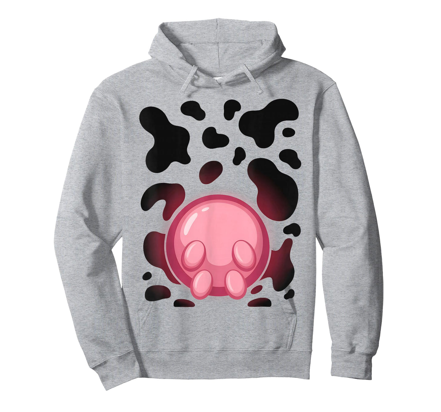 Cow Udder Pattern Funny Lazy Easy Halloween Costume T-Shirt