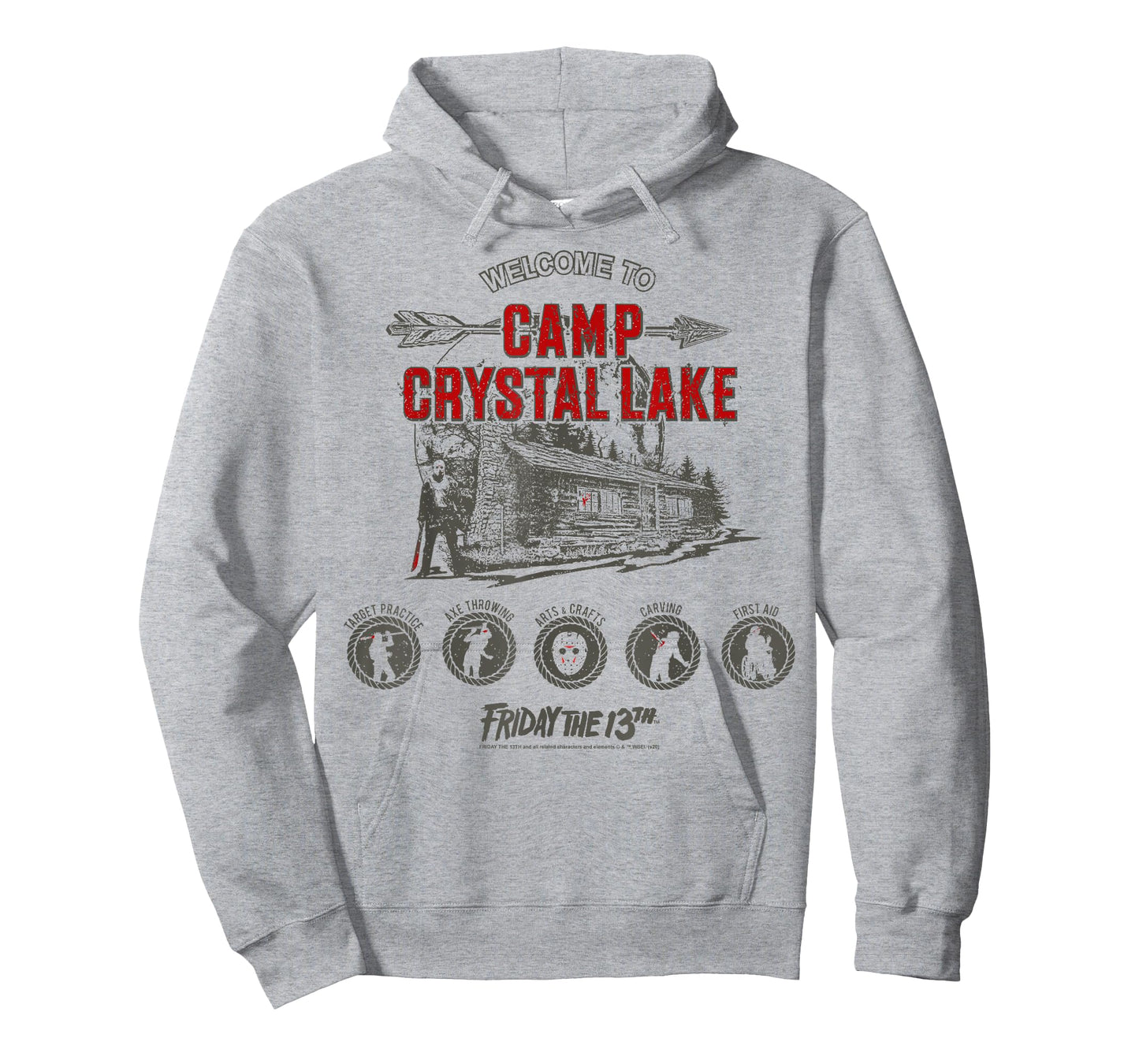 Friday The 13th Camp Crystal Lake Activities T-Shirt Small