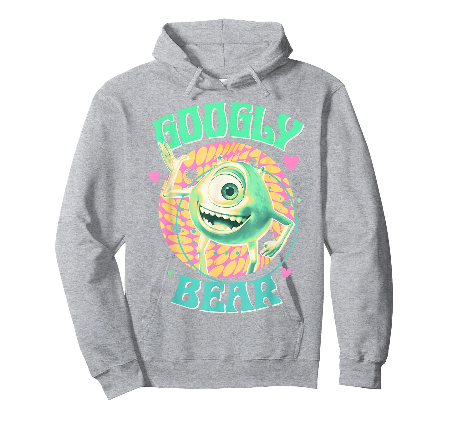 Disney Pixar Monsters University Googly Bear Mike Retro Logo T-Shirt