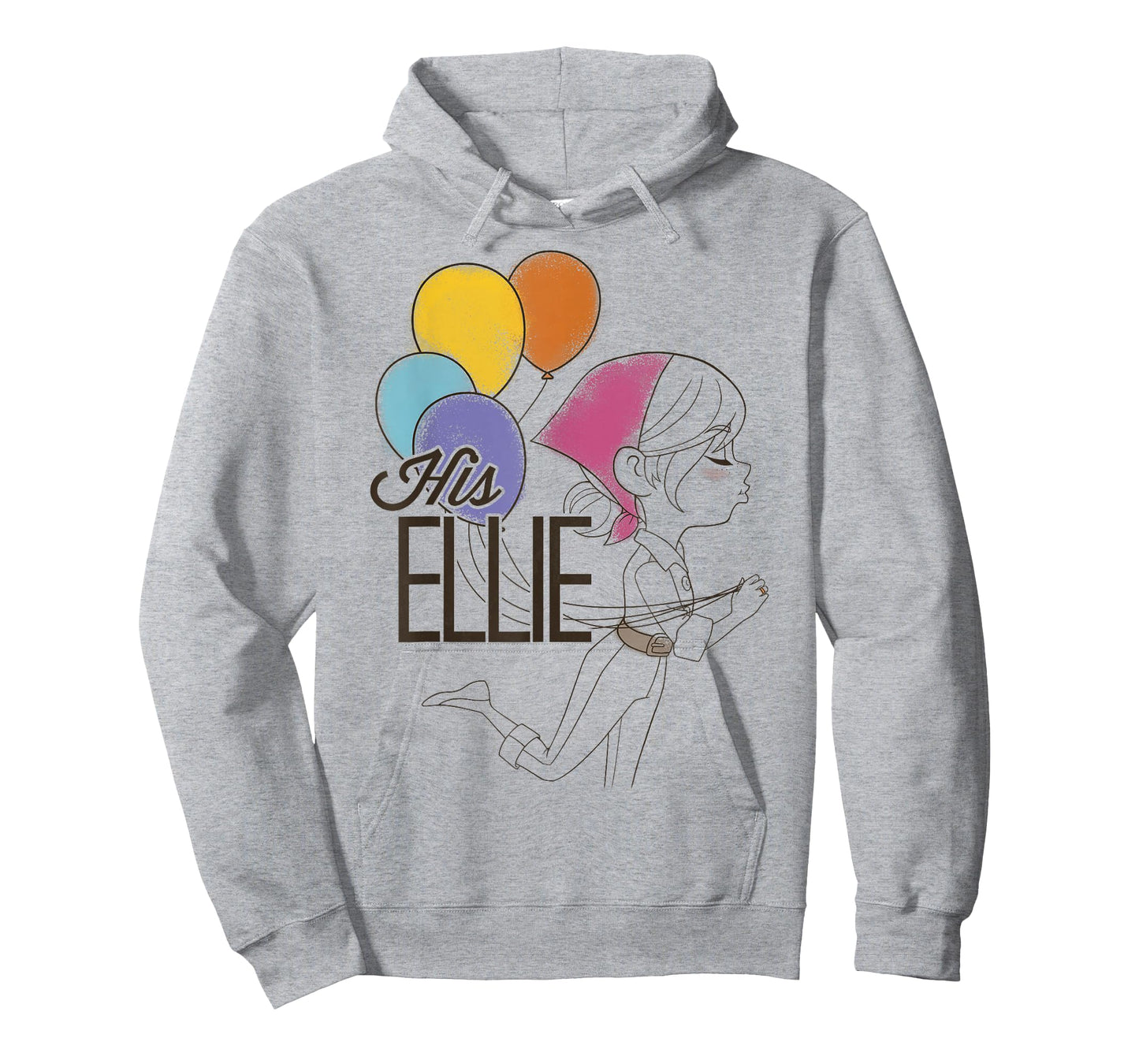 Disney Pixar Up His Ellie Balloons Sketch Graphic T-Shirt T-Shirt