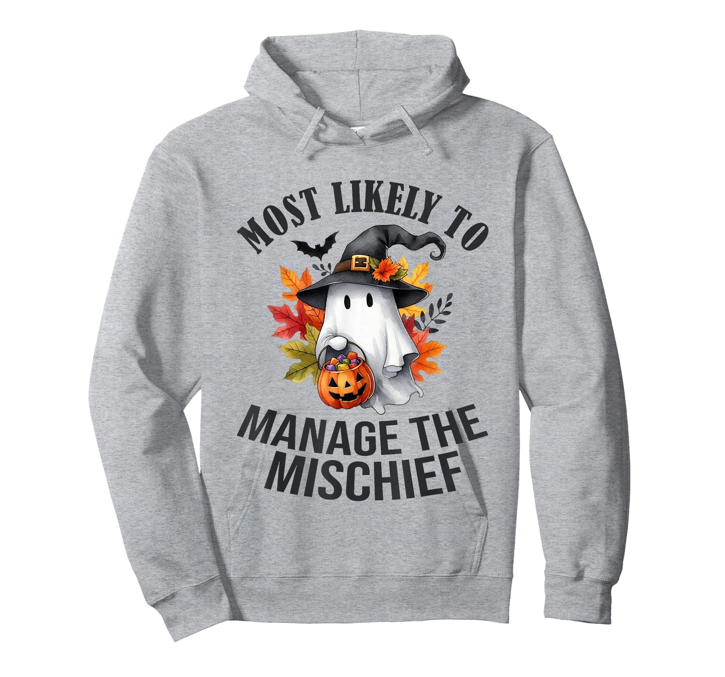 Most Likely To Manage The Mischief Funny Halloween Matching T-Shirt
