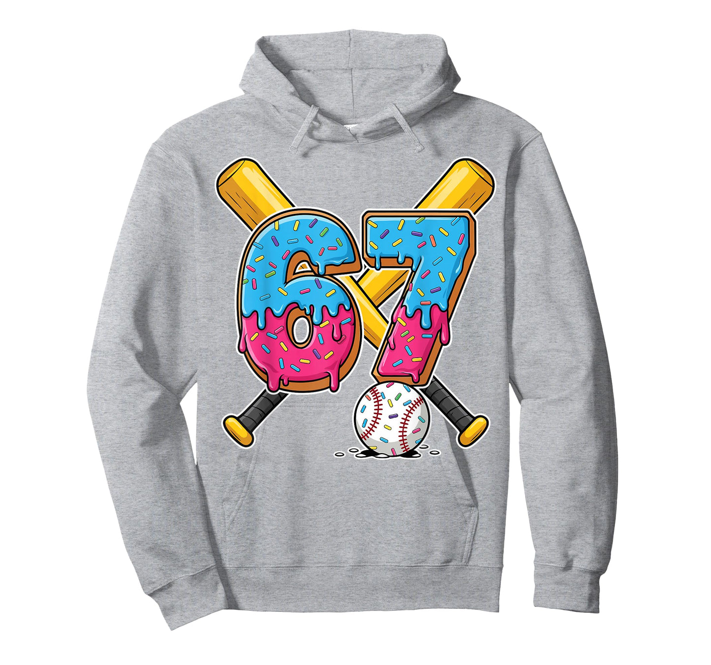Baseball Drip Number 67 Player 67th Birthday Meme Gen Alpha T-Shirt