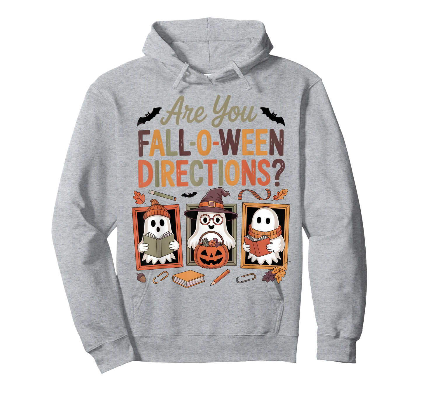 Spooky Cute Autumn Ghosts Teacher Fall-O-Ween Directions T-Shirt