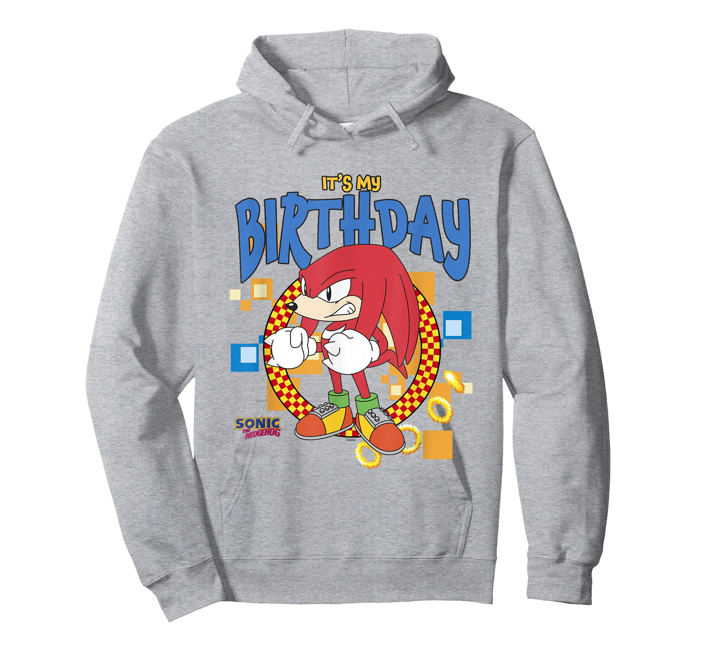 Sonic The Hedgehog Birthday It's My B-Day Knuckles T-Shirt