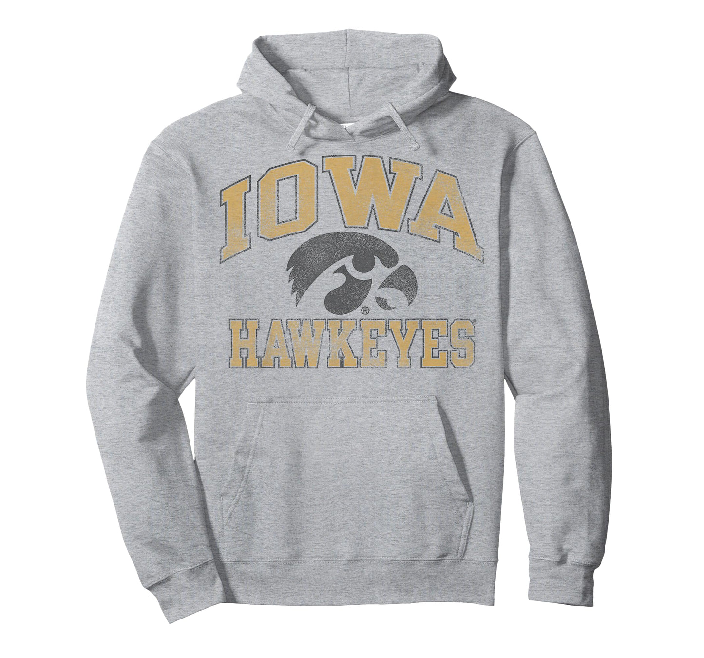 Iowa Hawkeyes Vintage Worn Gray Officially Licensed T-Shirt