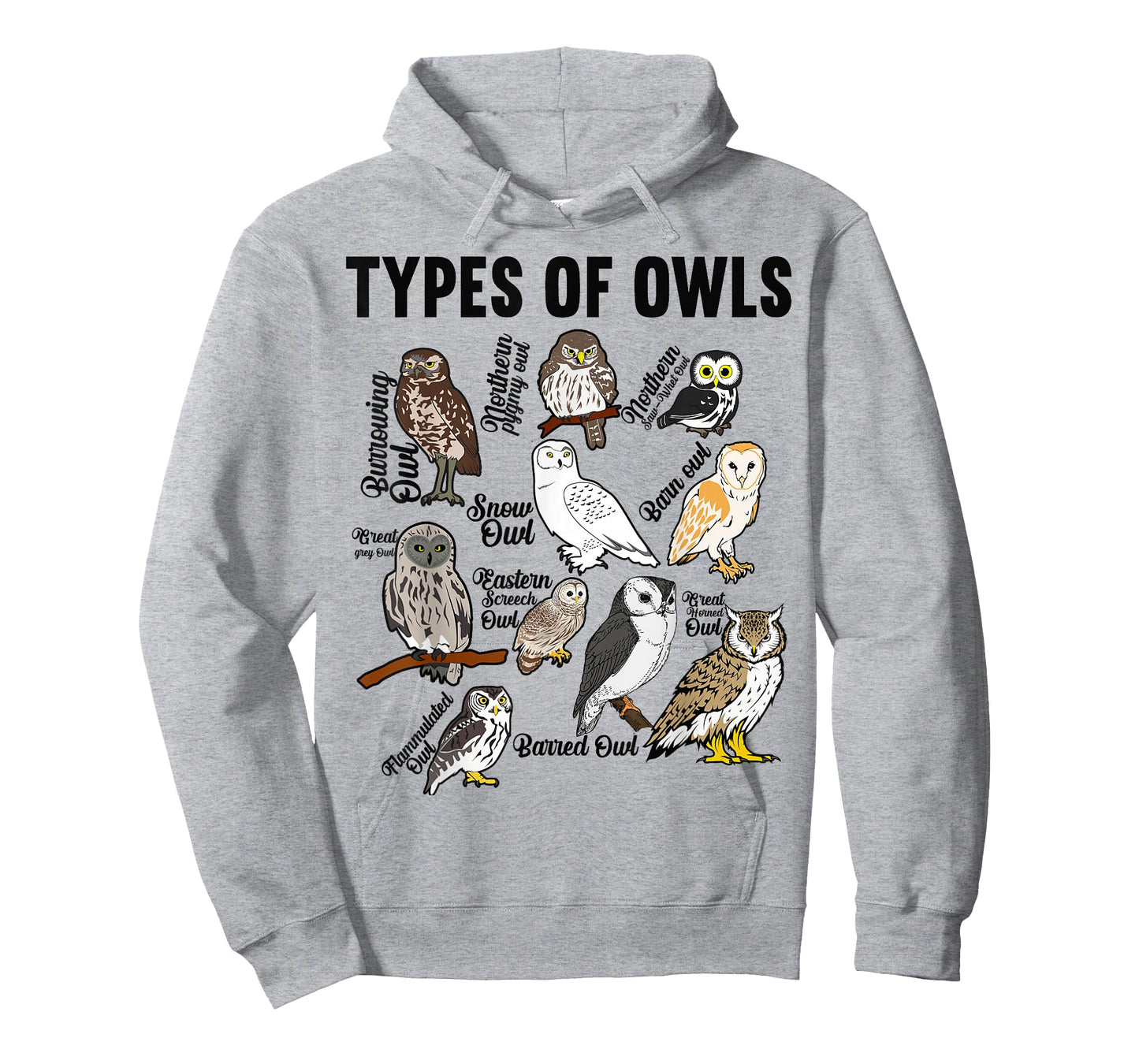 Types of Owls Owl T-Shirt