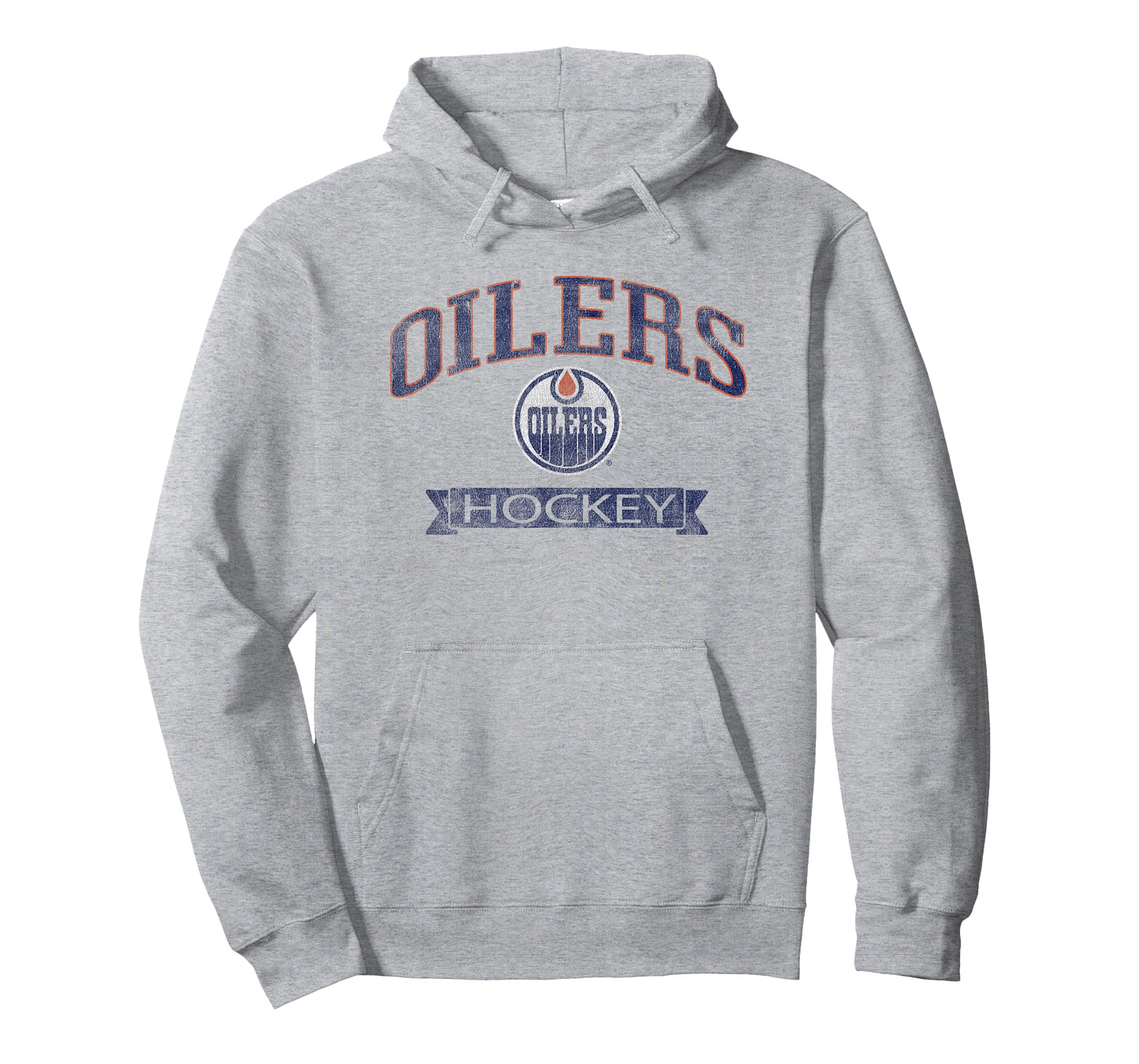 Edmonton Oilers Vintage Hockey Gray Officially Licensed T-Shirt