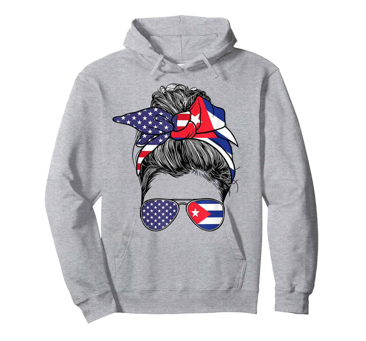 Cuban Women Girl USA Heritage American Cuba Flag T-Shirt
