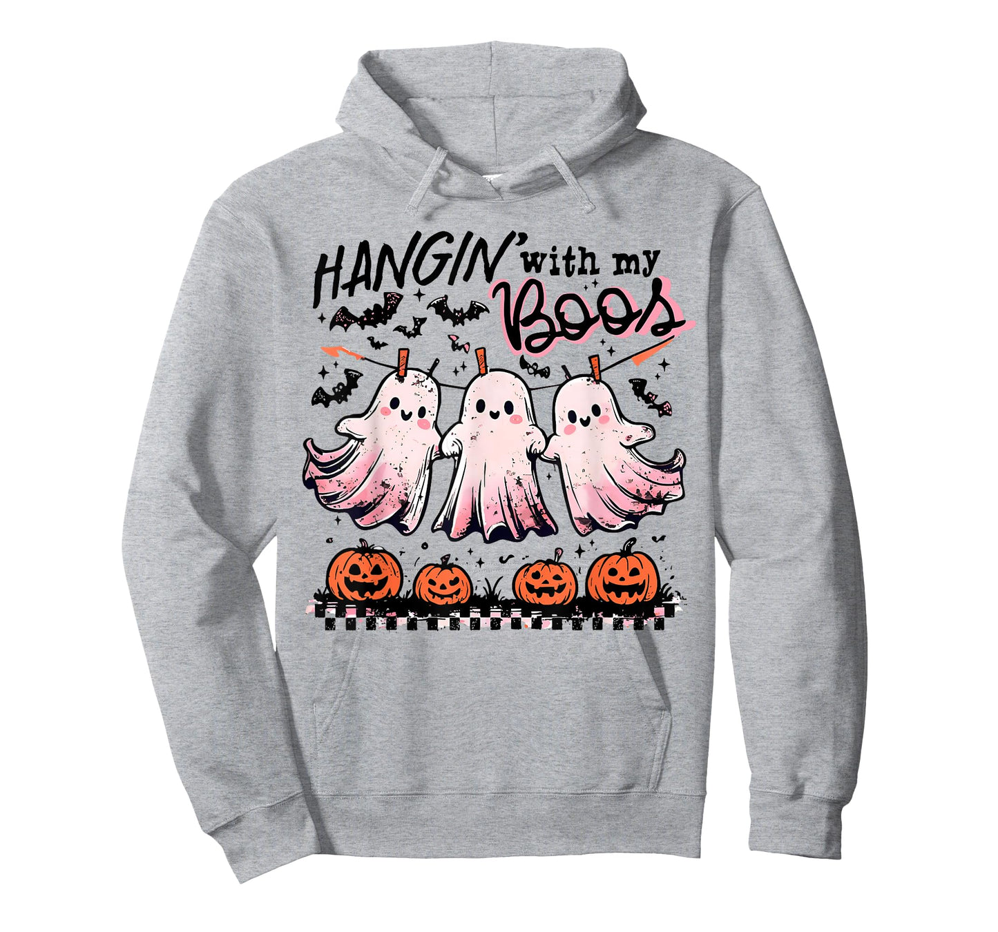 Hangin' With My Boos Spooky Ghost Halloween Trick Or Treat T-Shirt
