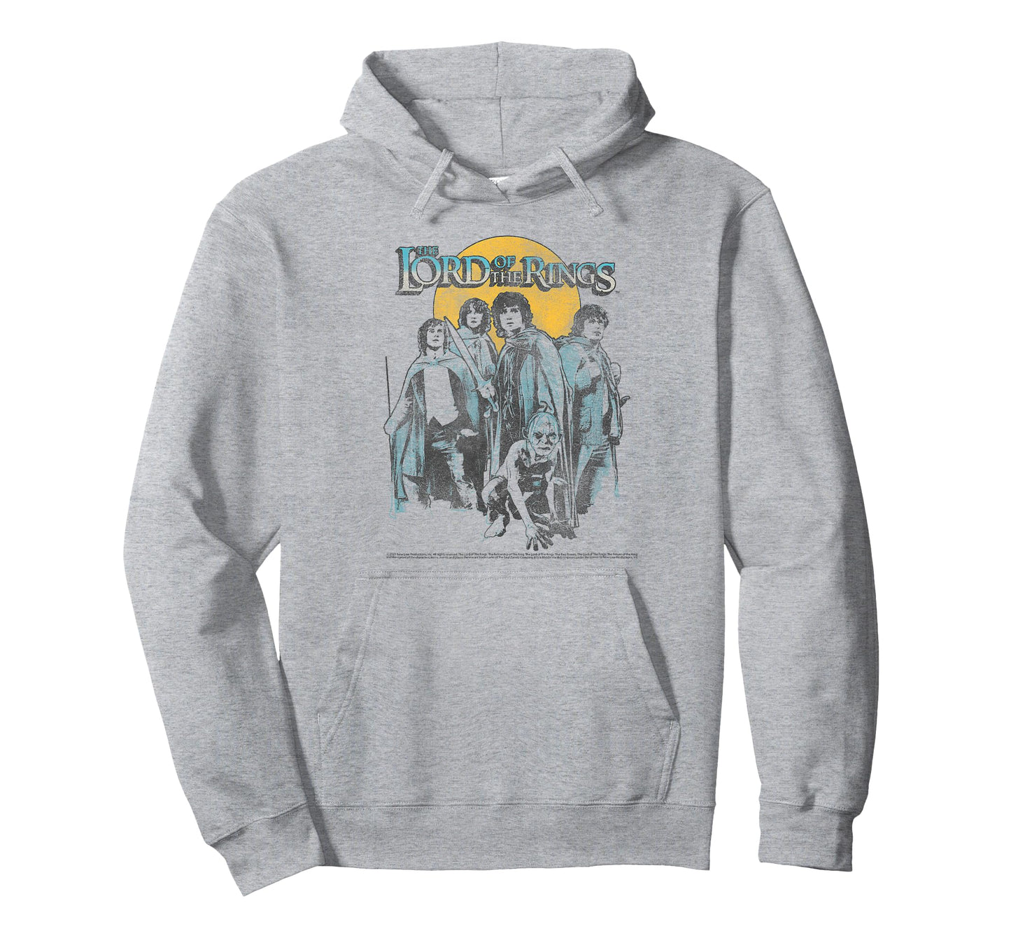 Lord of The Rings Retro Group Sunset Poster T-Shirt