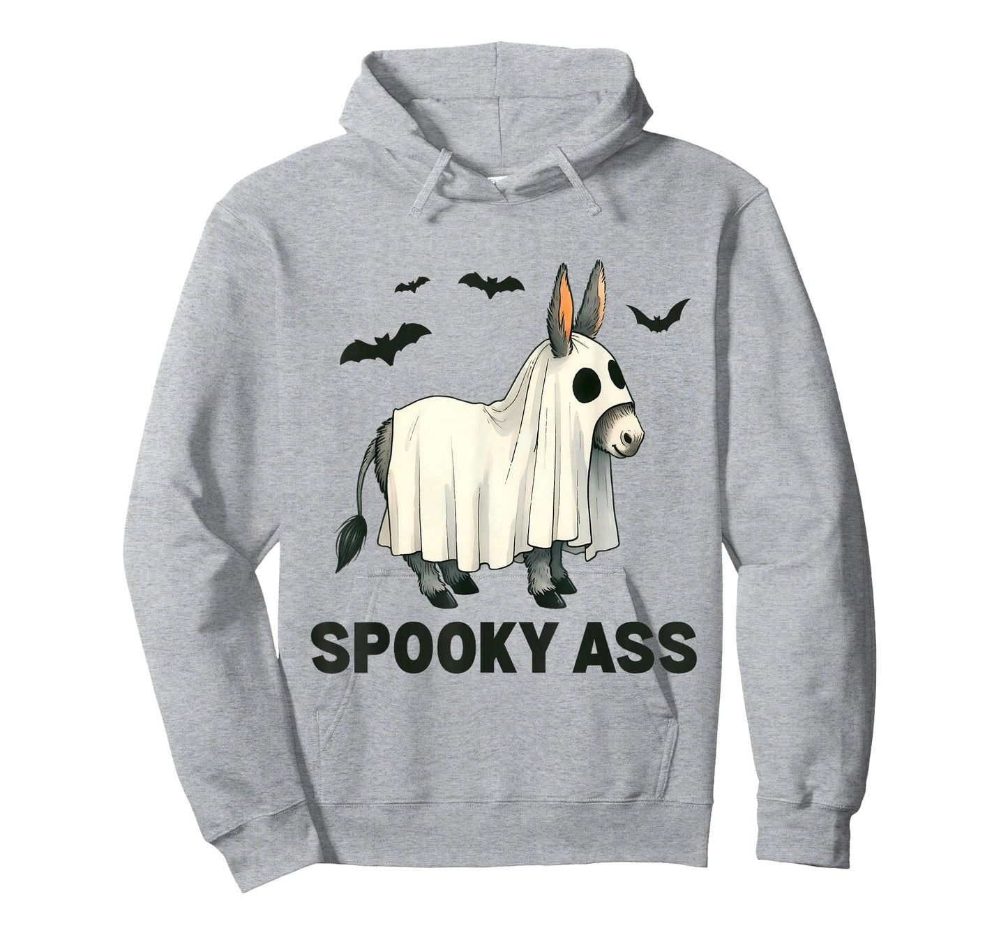 Funny Ghost Donkey Humorous Spooky Ass Halloween Men Women T-Shirt