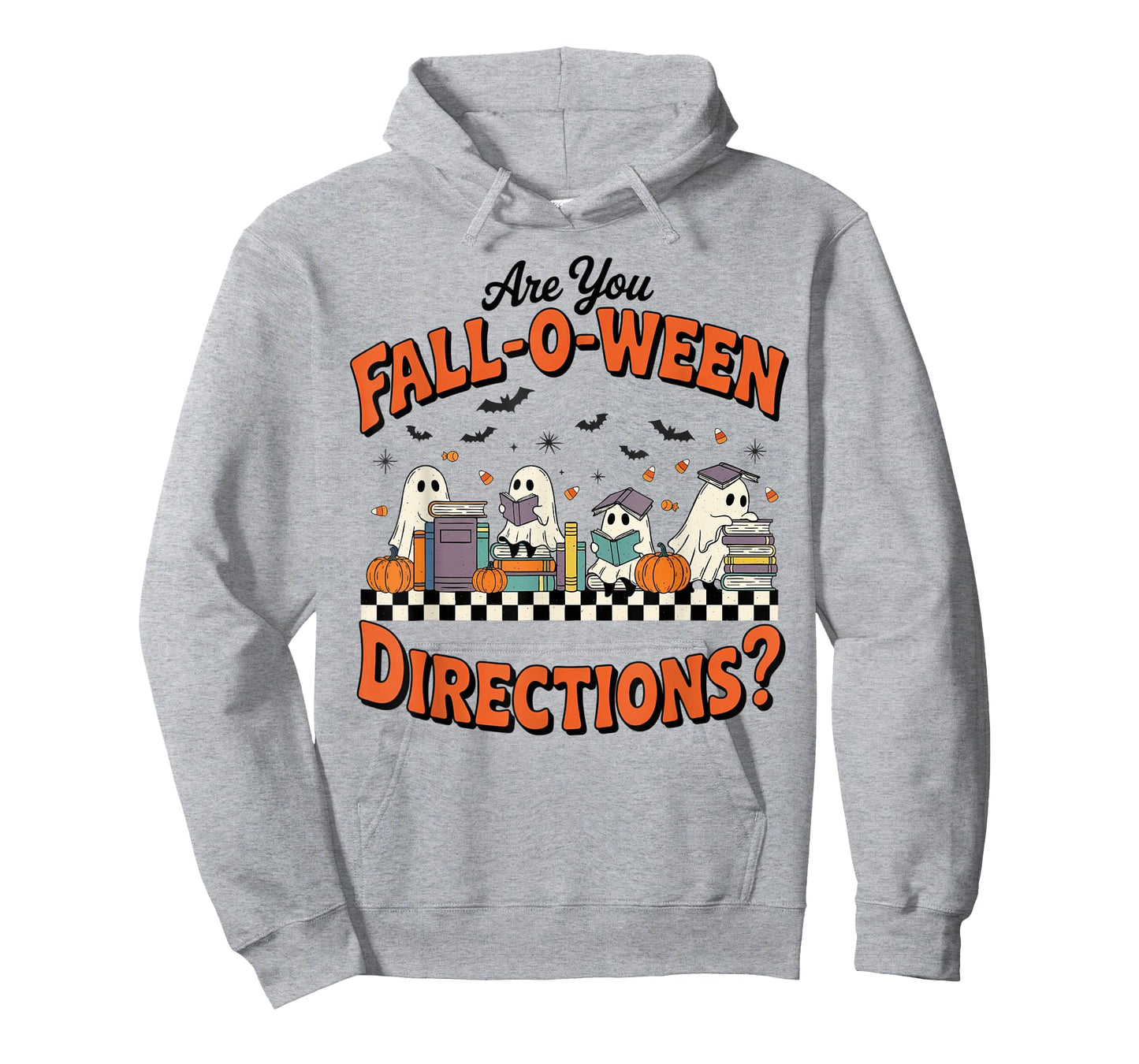 are You Fall o ween Directions Funny Halloween Teacher Ghost T-Shirt