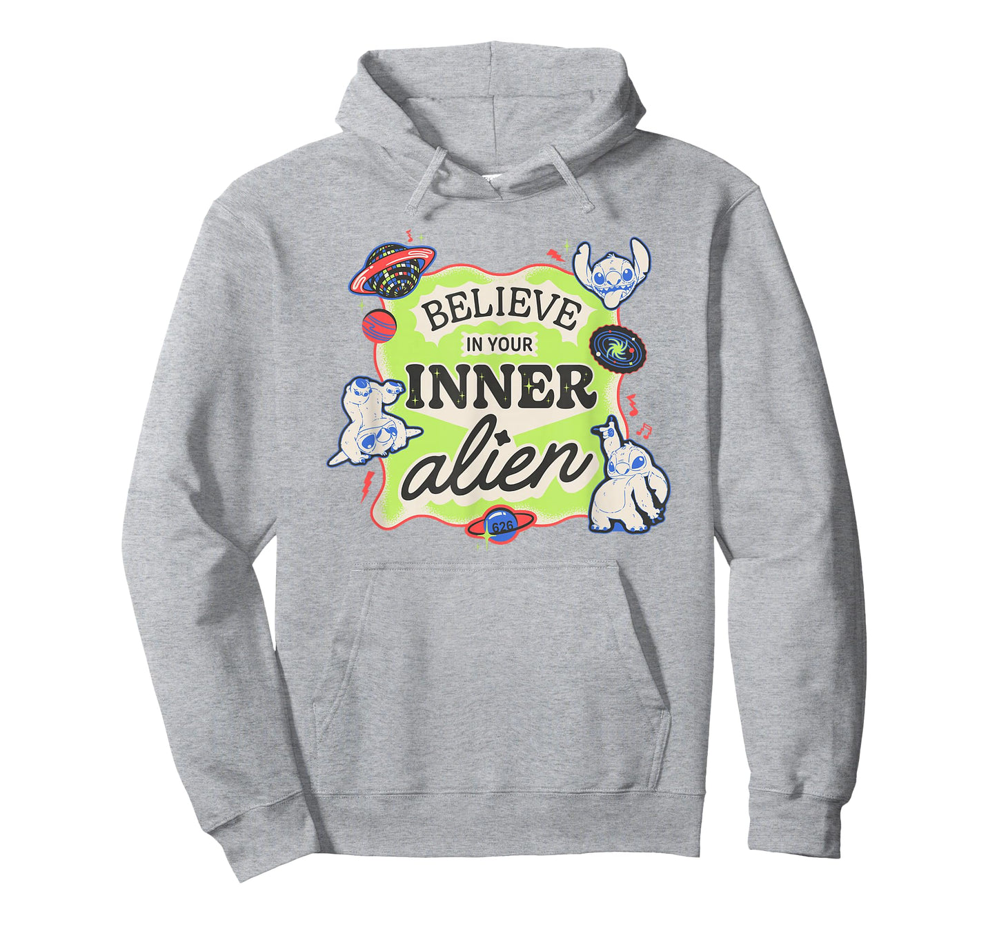 Disney Lilo & Stitch Believe In Your Inner Alien Retro Logo T-Shirt