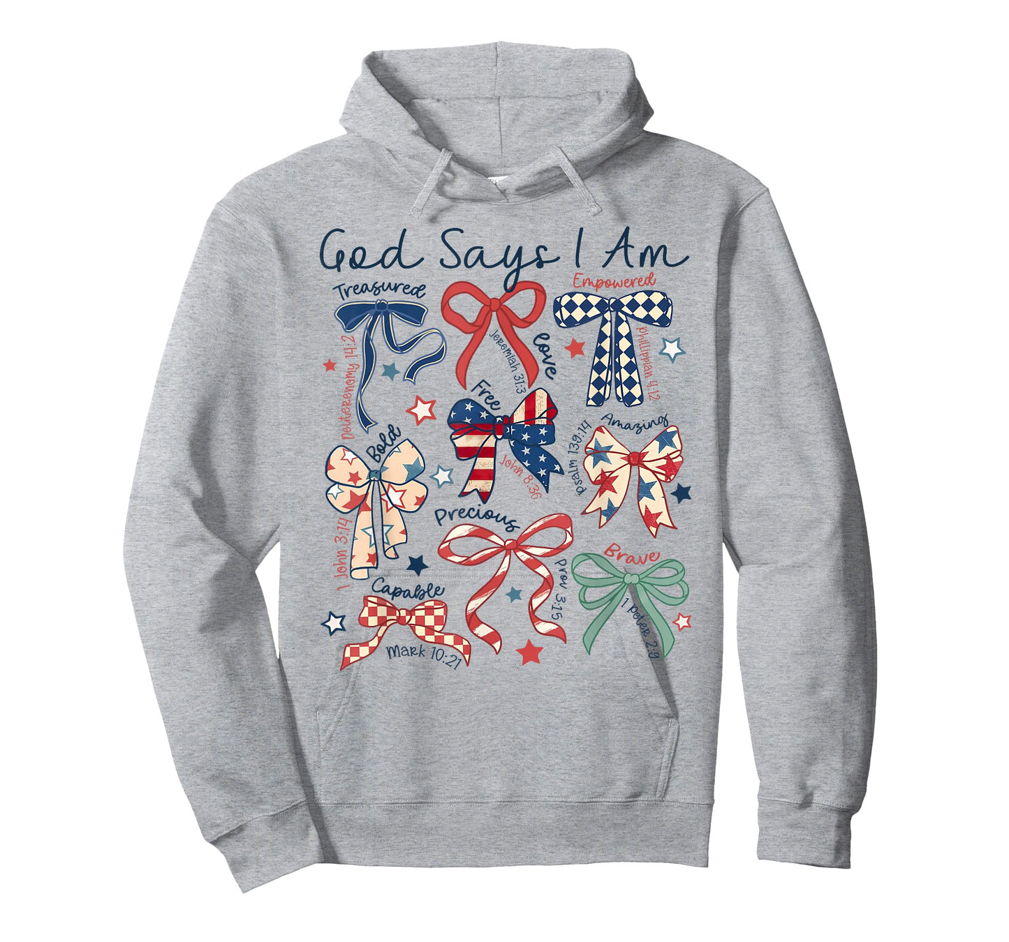 God Says I Am 4th Of July Christian Jesus Independence Day T-Shirt