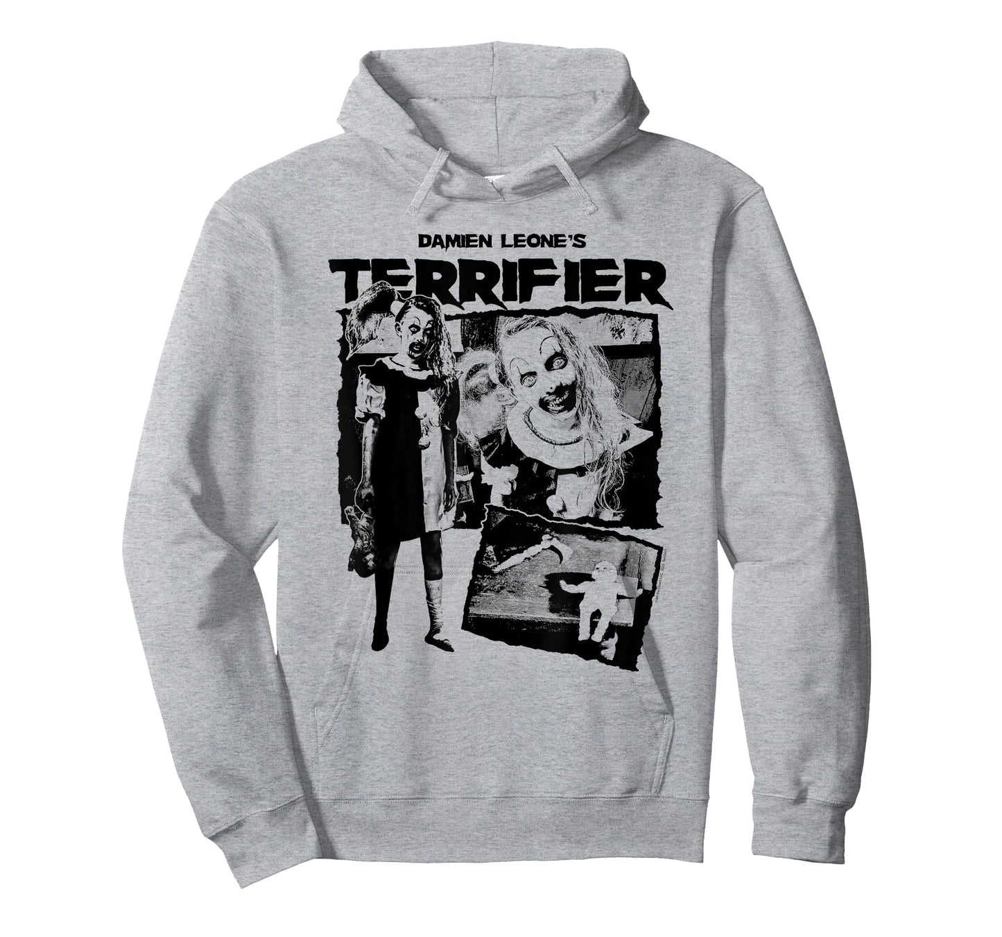 Terrifier Little Pale Girl Creepy Collage Horror Movie T-Shirt