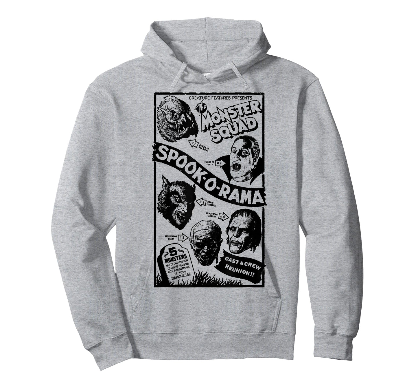 Vintage Halloween Spook-O-Rama Horror Show Monster Squad T-Shirt