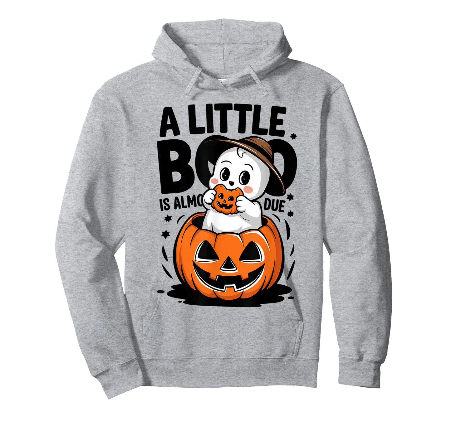 Little Boo Is Almost Due Halloween Pregnant Baby Ghost T-Shirt