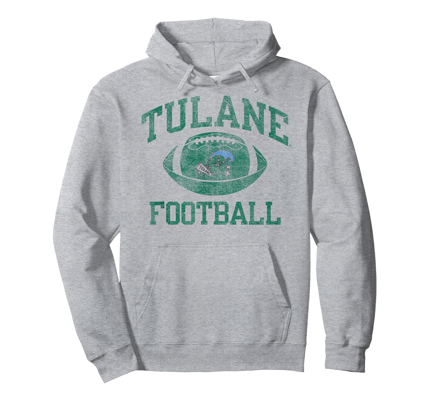 Tulane Green Wave Football Intensity Vintage White T-Shirt