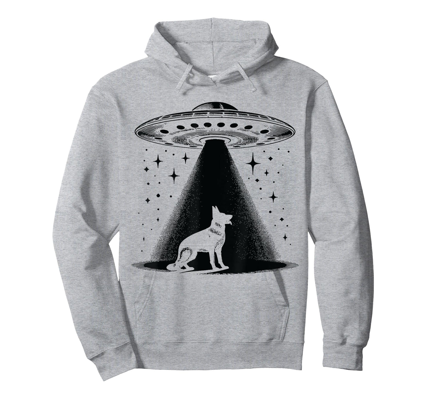 German Shepherd Mom Dad Dog - Funny Alien UFO T-Shirt