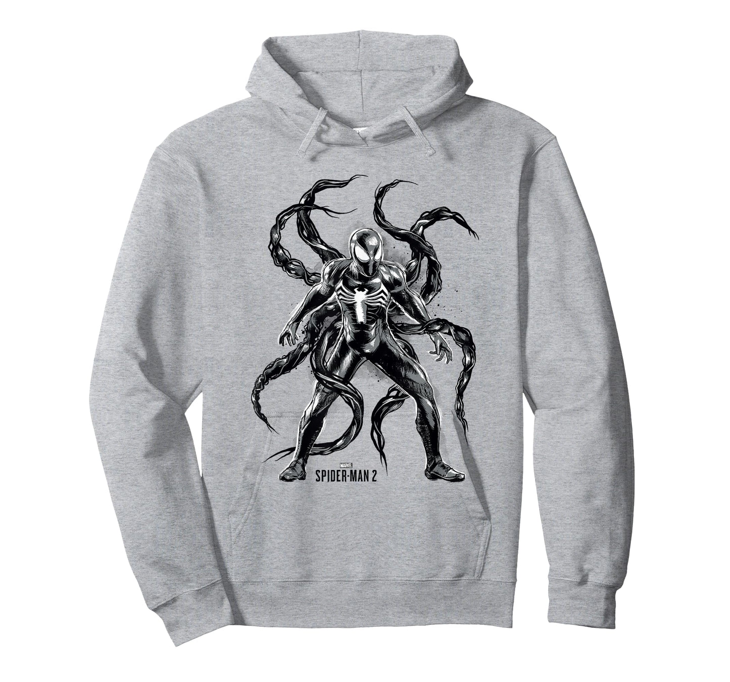 Marvel Spider-Man 2 Black Suit Peter Symbiote Tentacles T-Shirt