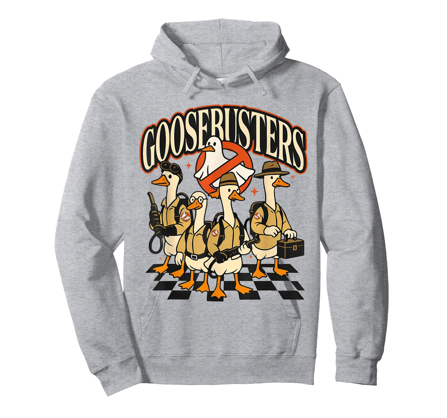 Goosebusters Silly Goose Halloween Ghost Boo Mens Womens T-Shirt
