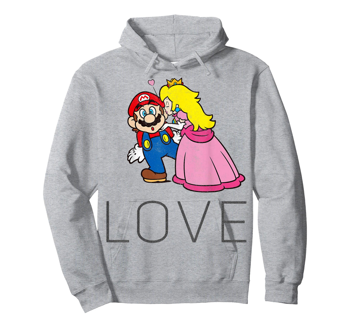 Super Mario Princess Peach Kiss Love Graphic T-Shirt