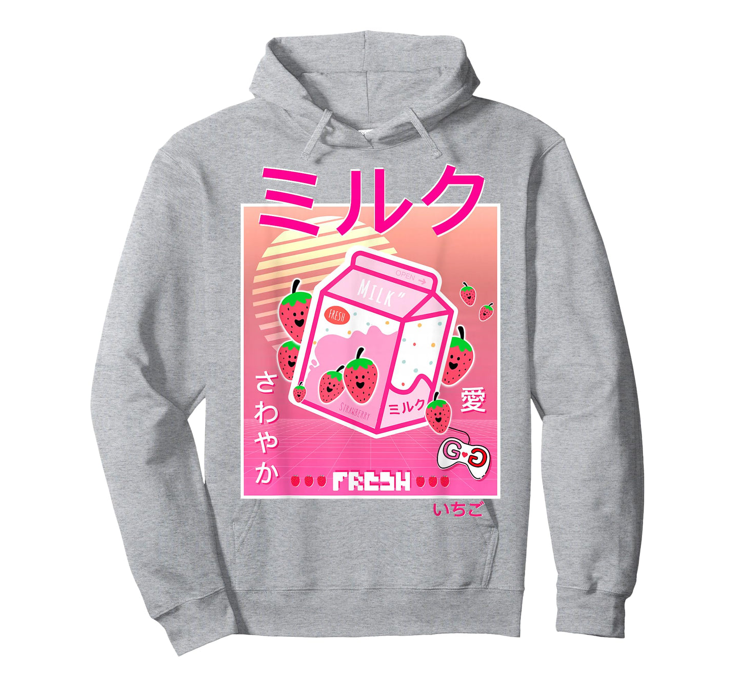 Strawberry Milk Carton Kawaii Pink Aesthetic Otaku Japanese T-Shirt