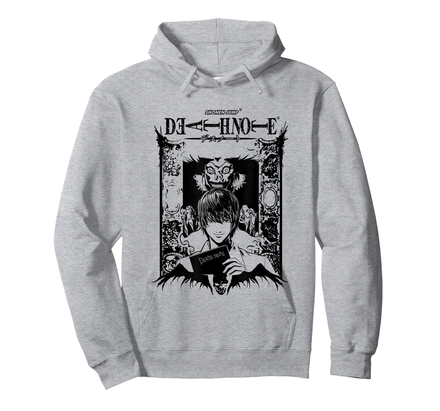 Death Note Light and Ryuk in Ornate Frame Anime T-Shirt