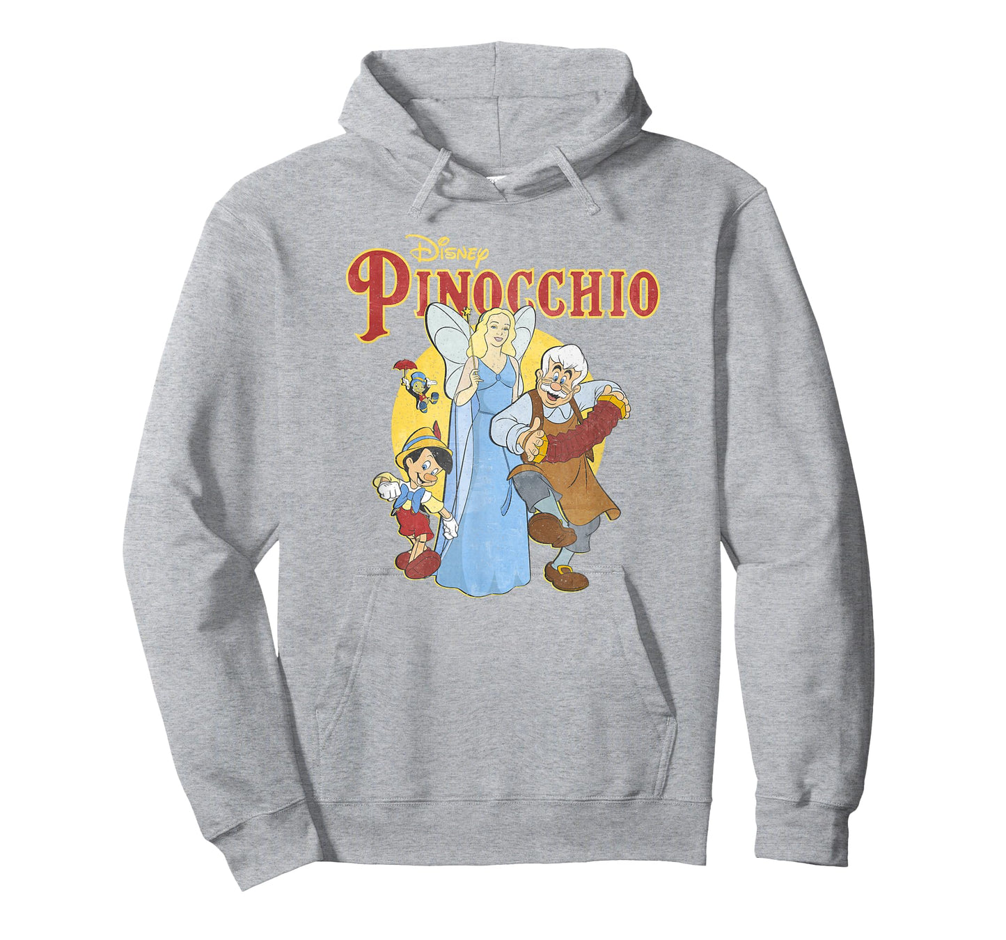 Disney Pinocchio Vintage Classic Group Movie Poster T-Shirt